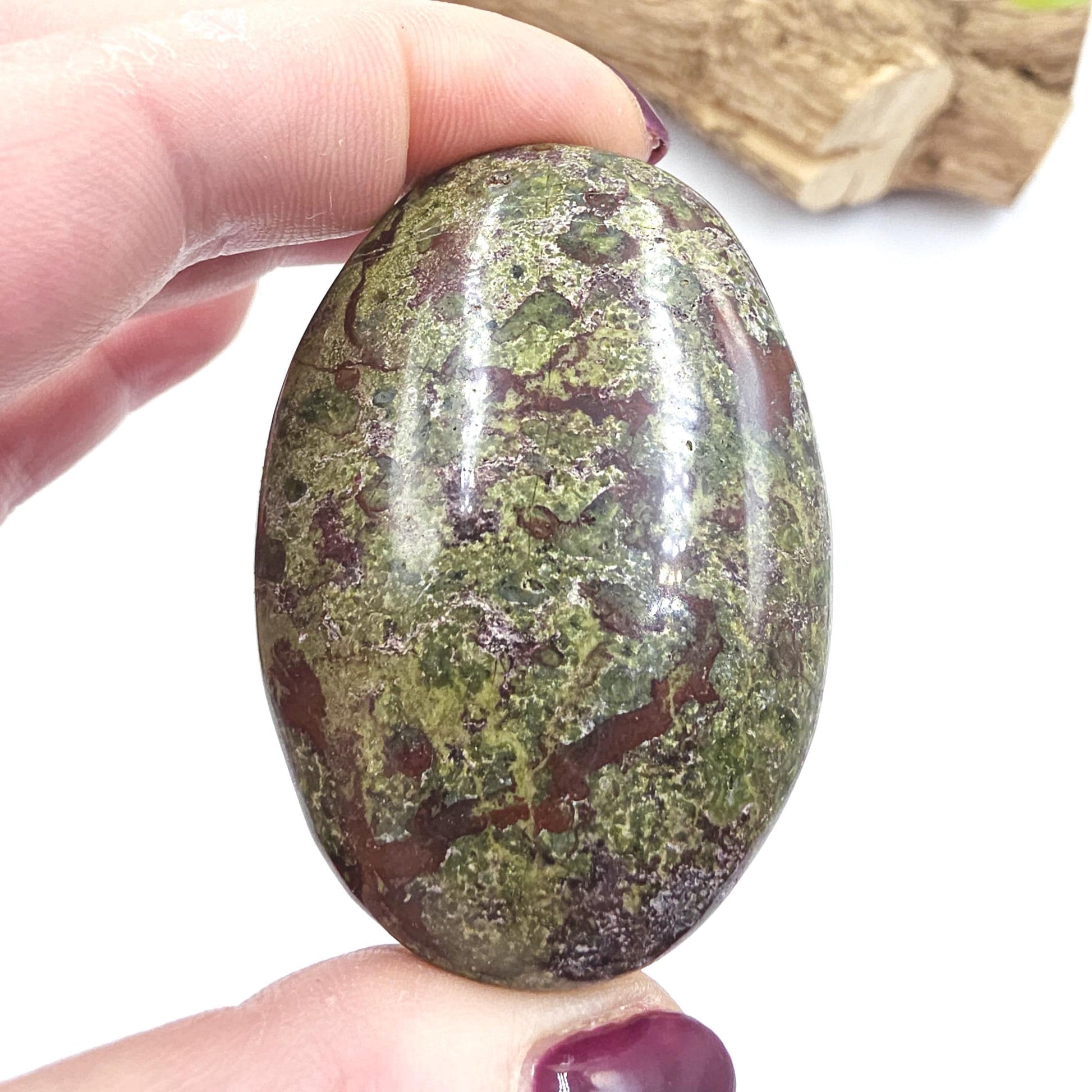 Dragon's Blood Palm Stone - Courage & Vitality Healing Crystal, 105g