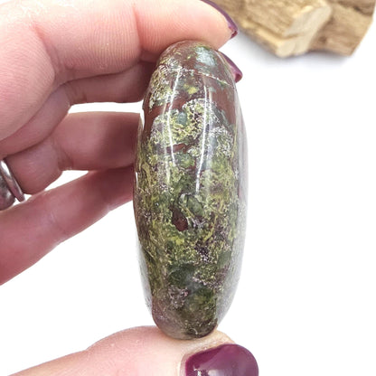 Dragon's Blood Palm Stone - Courage & Vitality Healing Crystal, 105g