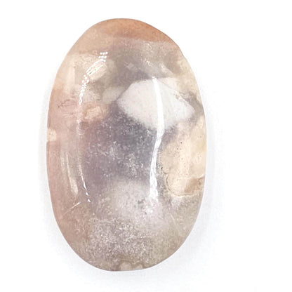 Little Flower Agate (Sakura) Palm Stone - Growth, Creativity & Emotional Healing Crystal, 25g
