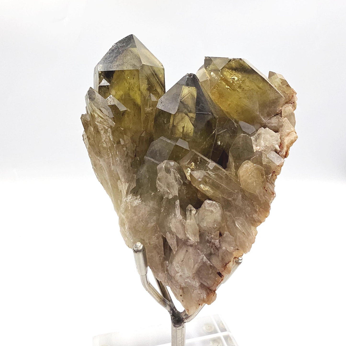 Raw Citrine Cluster with Stand – Abundance, Positivity & Uplifting Solar Energy Crystal, 435g