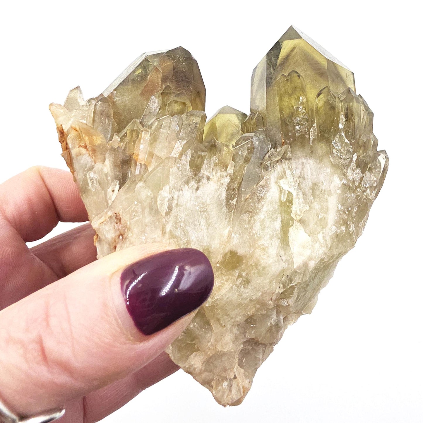 Raw Citrine Cluster with Stand – Abundance, Positivity & Uplifting Solar Energy Crystal, 435g