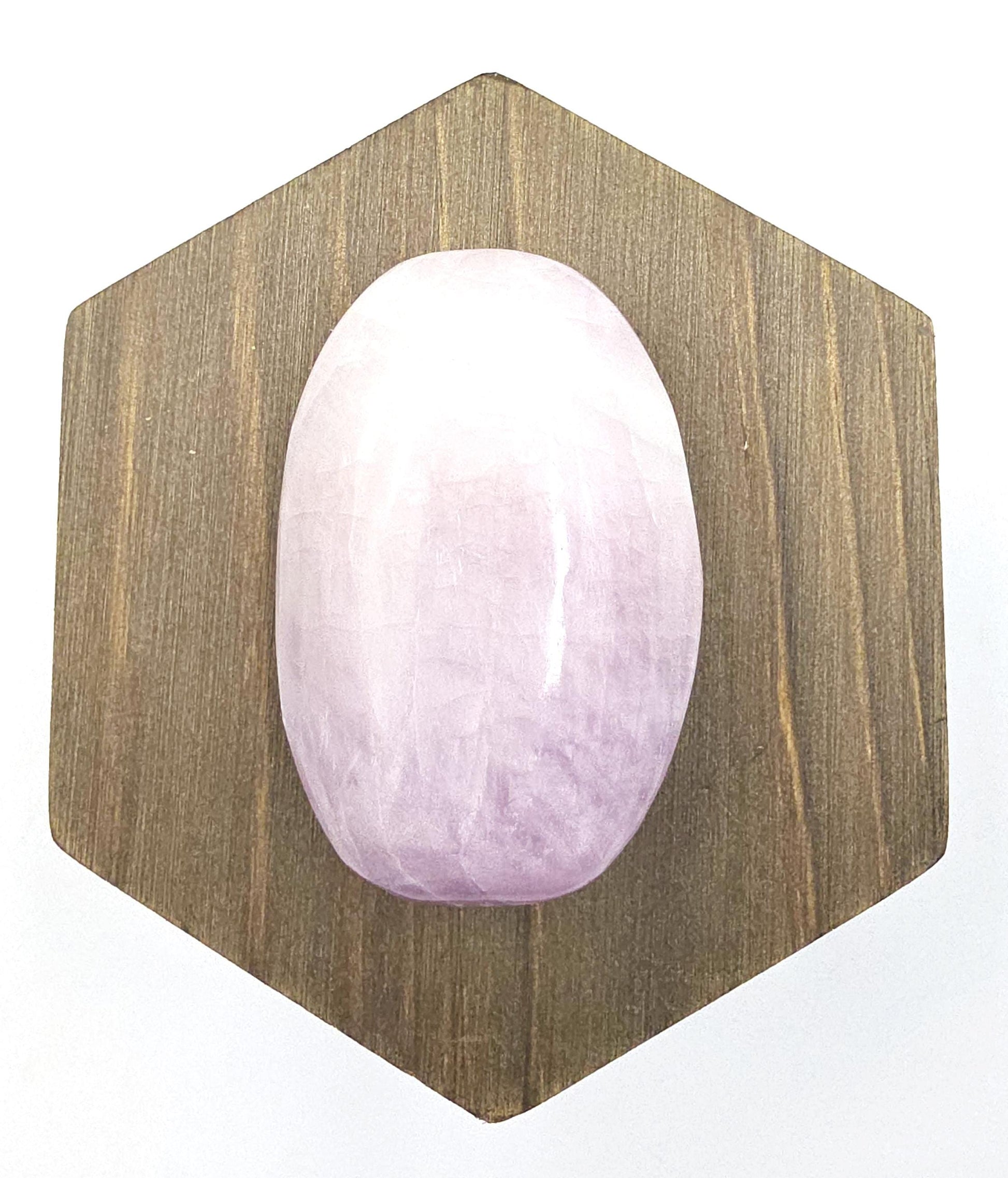 Flashy Kunzite Crystal Palm Stone - Heart Chakra & Emotional Healing Crystal, 70g