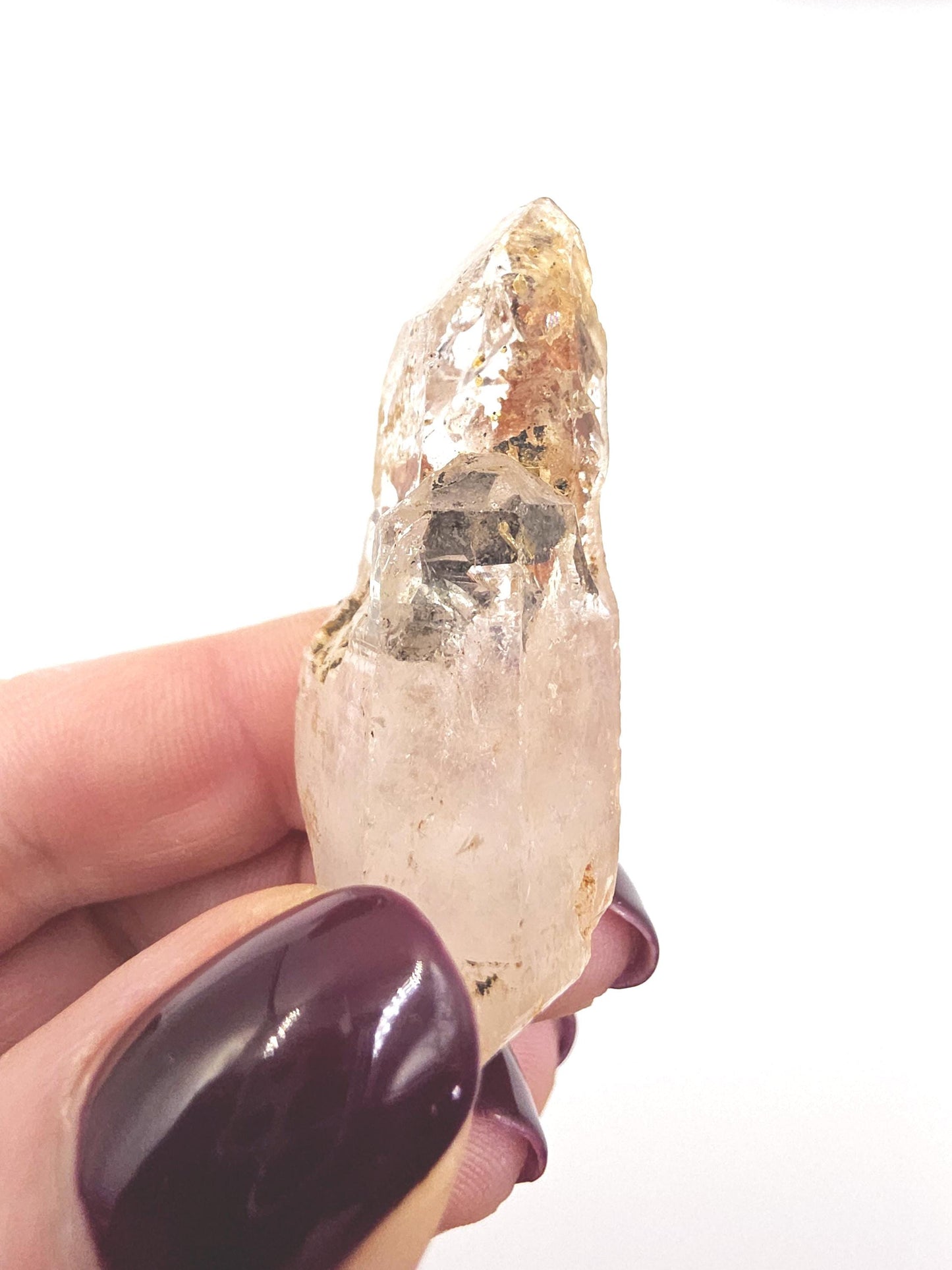 Skeletal Quartz Specimen with Rainbows – Transformation, Grounding & High-Vibration Crystal - 30g