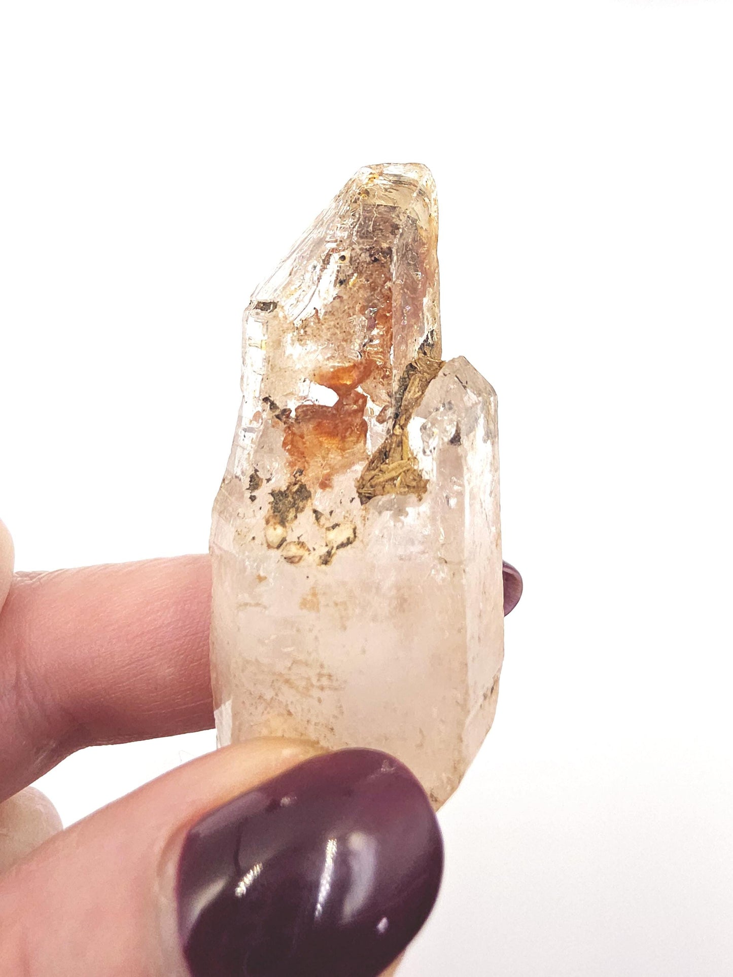 Skeletal Quartz Specimen with Rainbows – Transformation, Grounding & High-Vibration Crystal - 30g