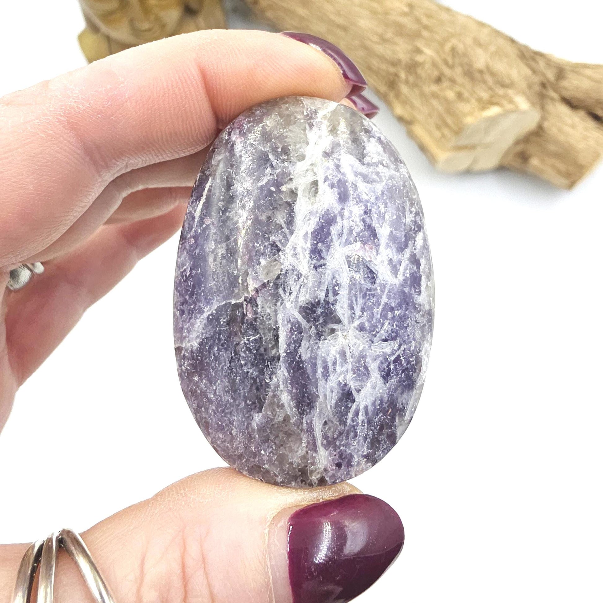 Unicorn Stone Palm Stone (Pegmatite) – Calm, Comfort & Emotional Healing Crystal, 75g