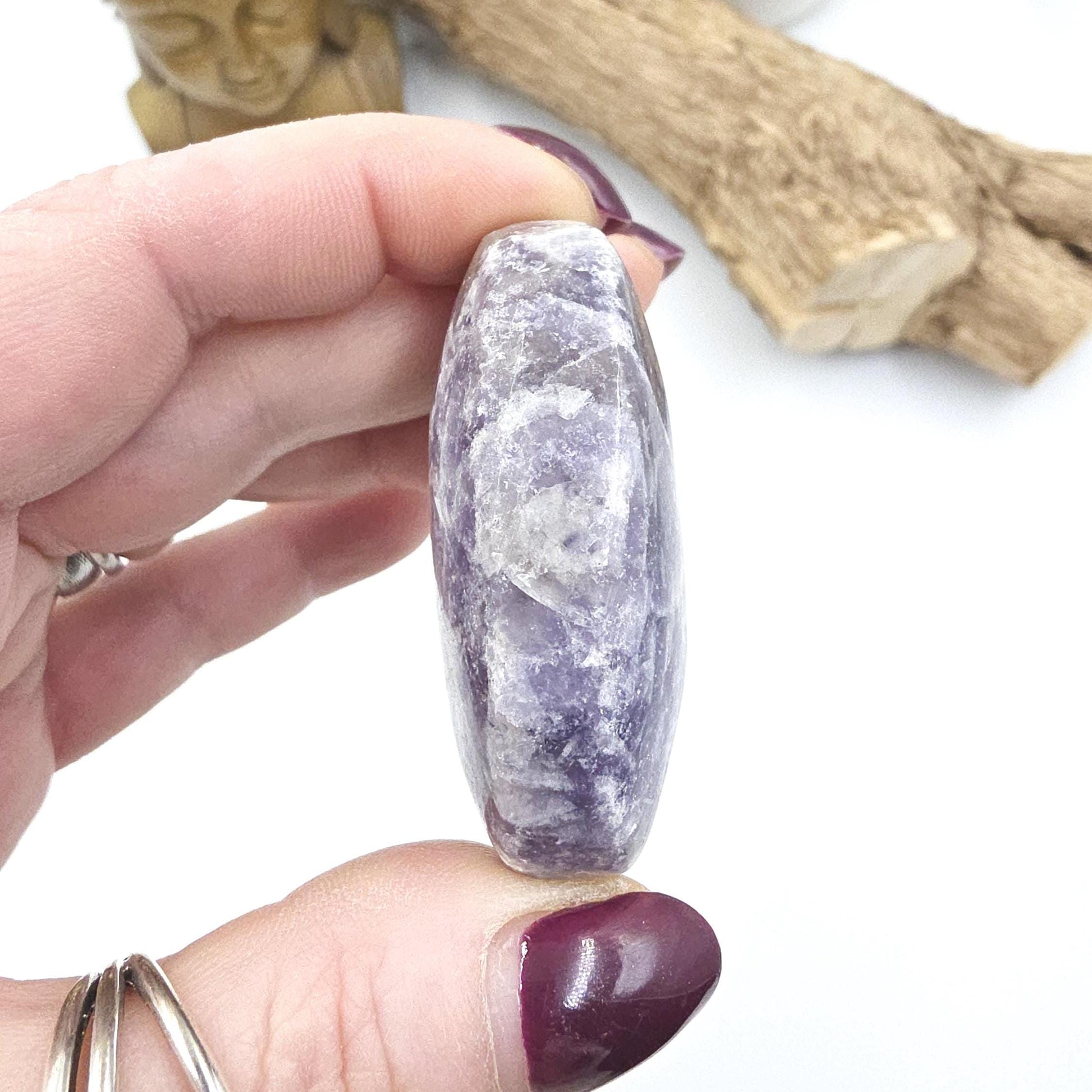 Unicorn Stone Palm Stone (Pegmatite) – Calm, Comfort & Emotional Healing Crystal, 75g