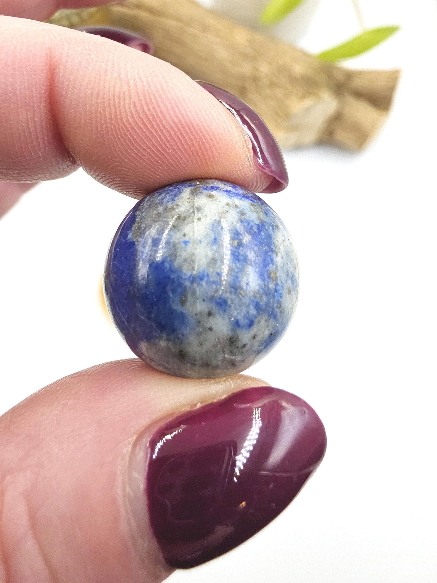 UV Reactive Lapis Lazuli Mini Spheres – Wisdom, Truth & Intuition Crystal Ball, 18-25+mm