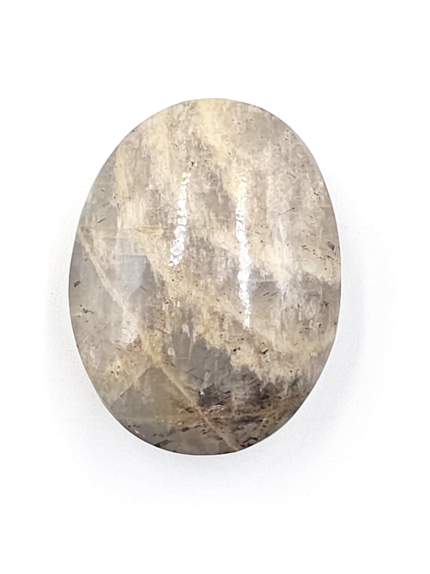 Rare Lattice Black Sunstone Palm Stone – Confidence, Protection & Empowered Energy Crystal - 30g
