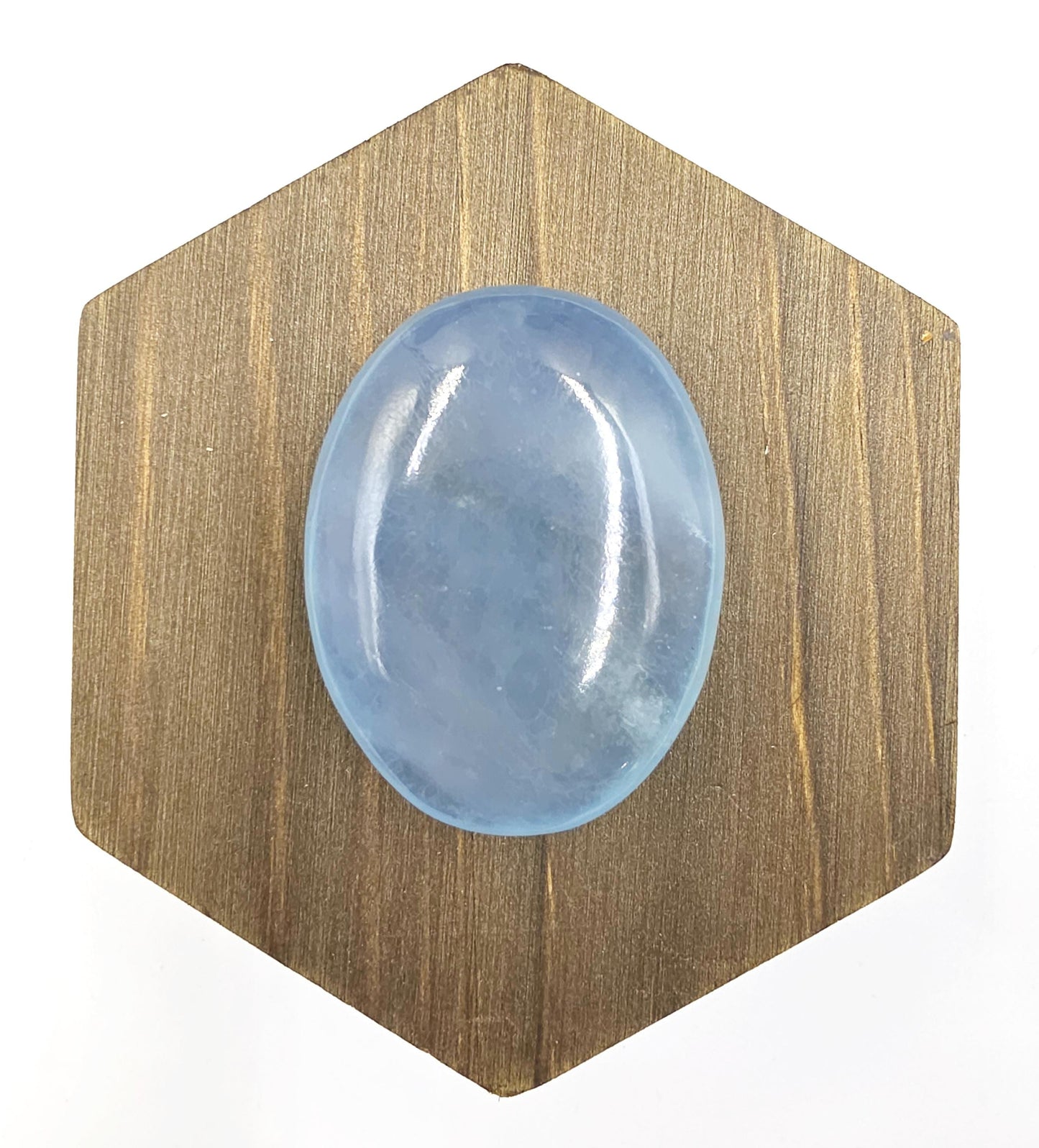 High Grade Aquamarine Palm Stone – Calm, Courage & Emotional Clarity Crystal, 40g