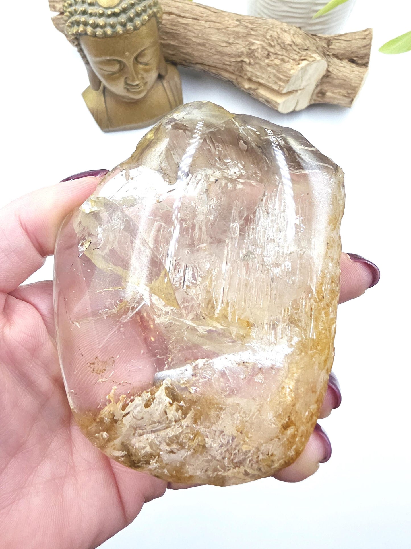 Enhydro Quartz – 3 Moving Water Bubbles & Rainbow Inclusions | Rare Collector Crystal, 435g
