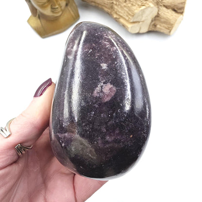 Dark Lepidolite Freeform – Stress Relief, Emotional Balance & Calming Healing Crystal, 625g
