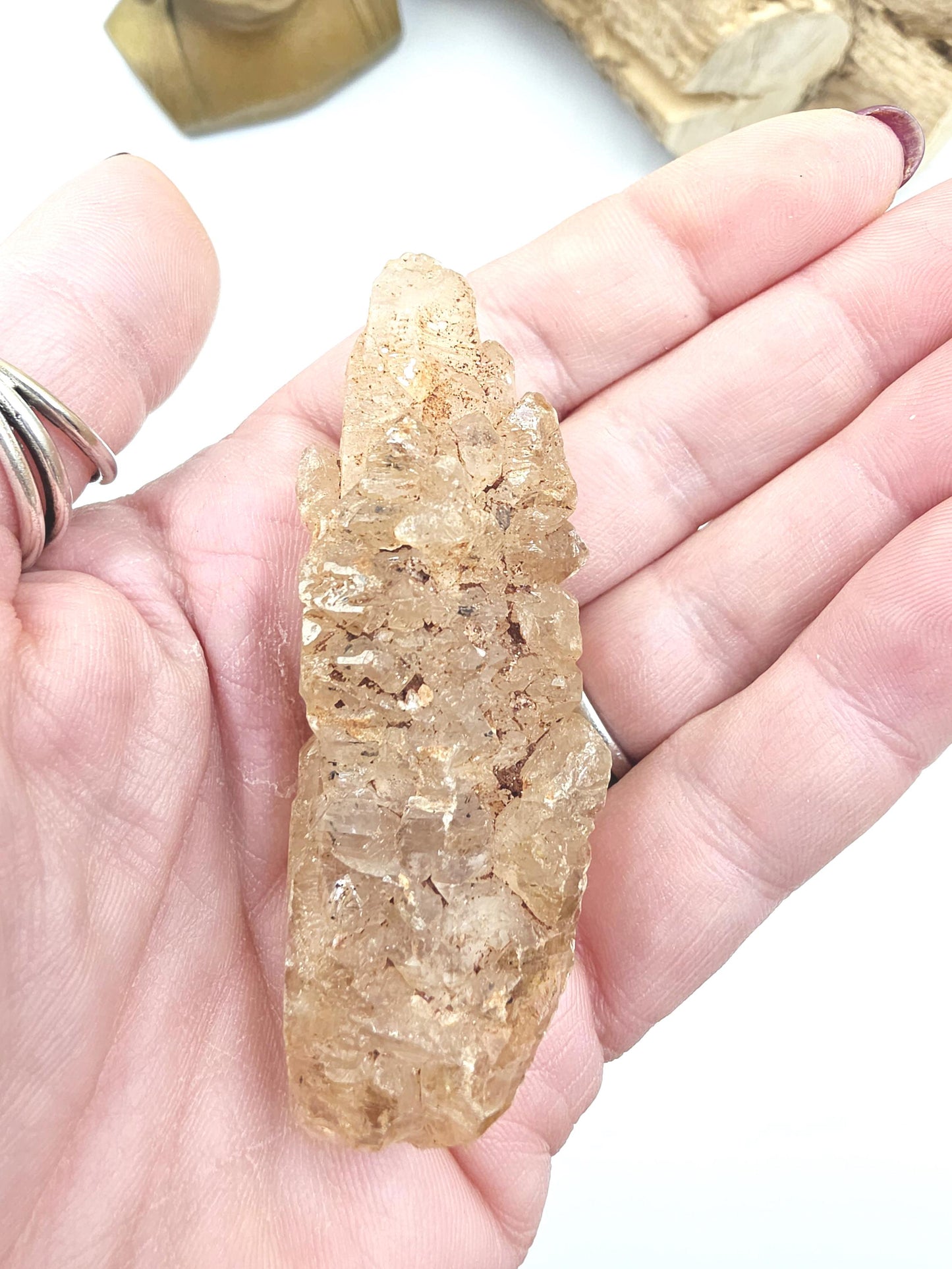 Petroleum Quartz Enhydro Specimen (UV Reactive) – Rare Earth Energy & Natural Oil Inclusion Crystal, 55g