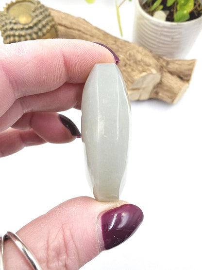 Green Moonstone Palm - Heart Chakra & Emotional Balance Healing Crystal, 55g