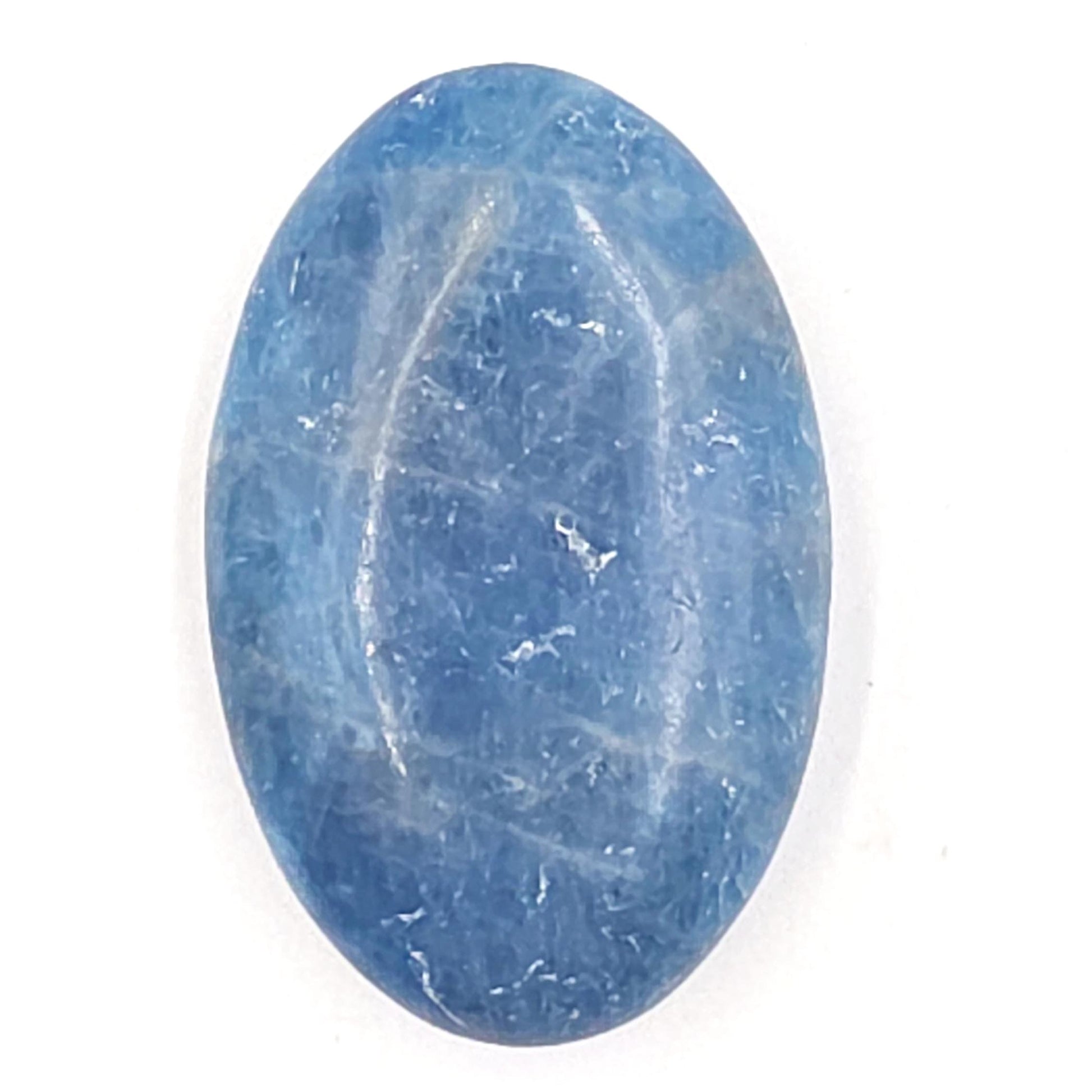 Blue Apatite Palm Stone - Motivation & Focus Healing Crystal - 55g