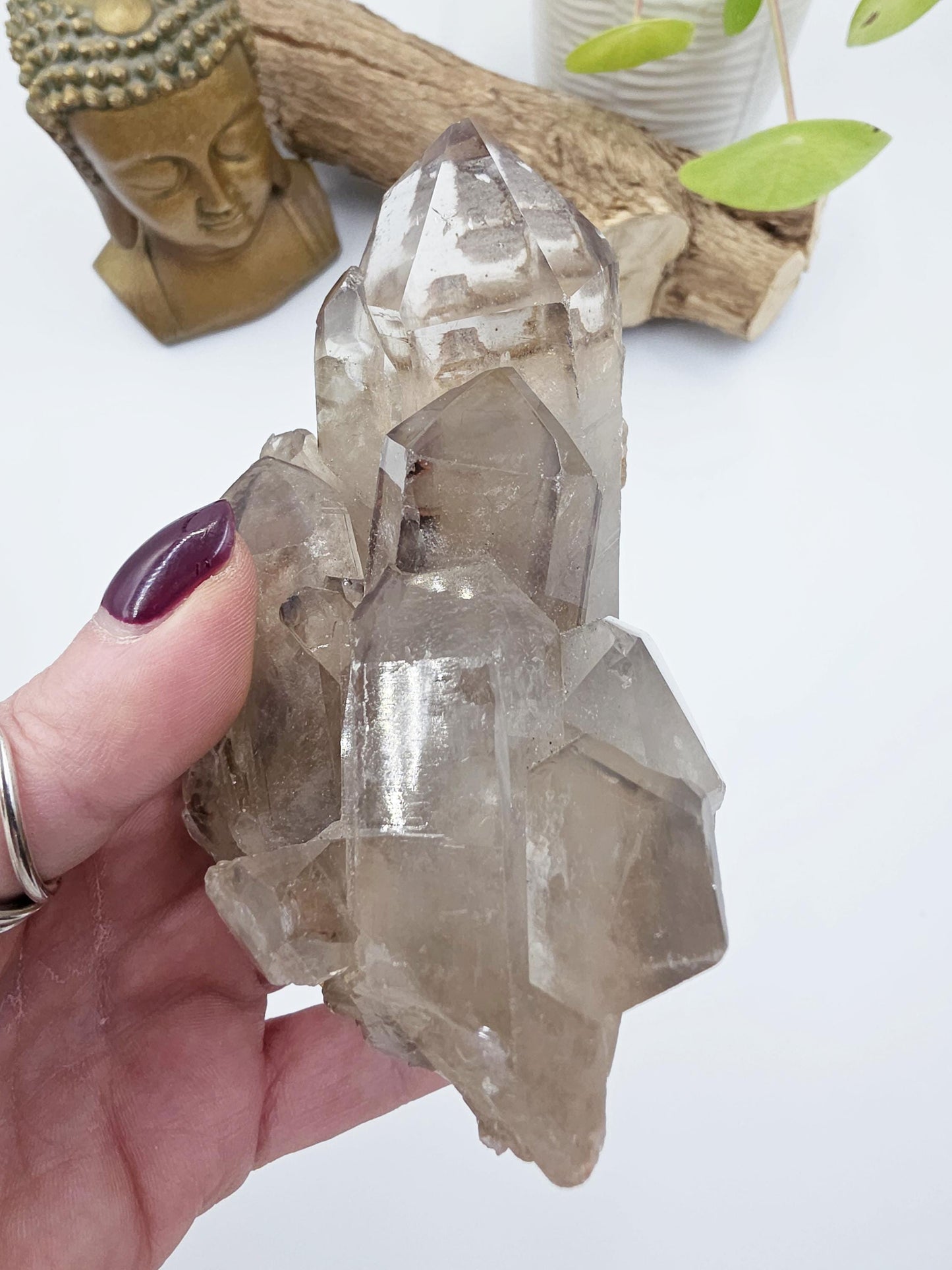 Large Skeletal Quartz Cluster – Transformation, Inner Healing & High-Vibration Crystal, 560g