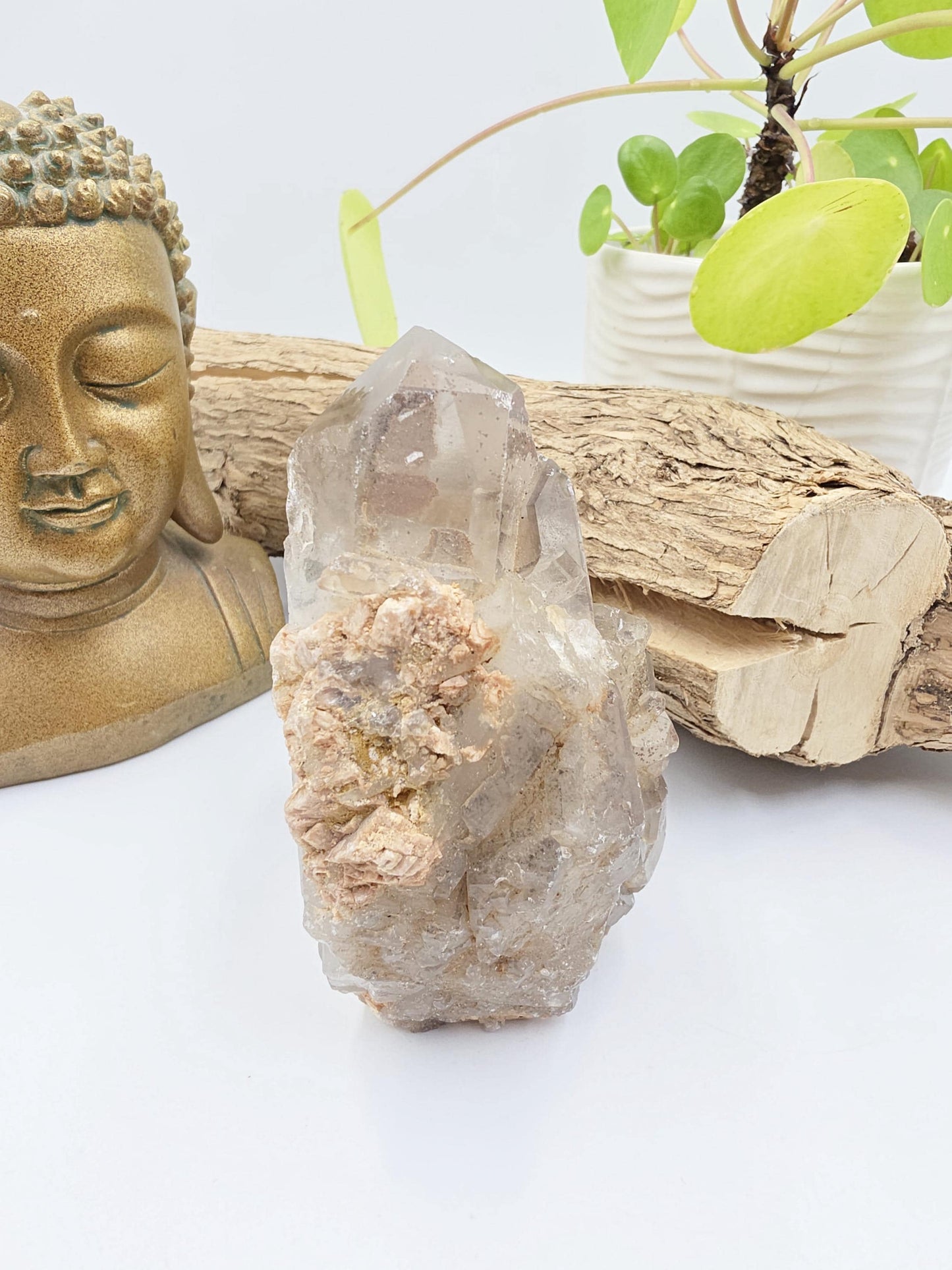 Large Skeletal Quartz Cluster – Transformation, Inner Healing & High-Vibration Crystal, 560g