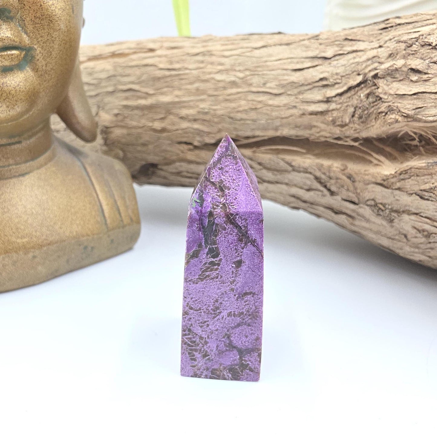 Mini Stichtite Tower – Compassion, Emotional Healing & Heart-Centred Calm Crystal, 5.2cm