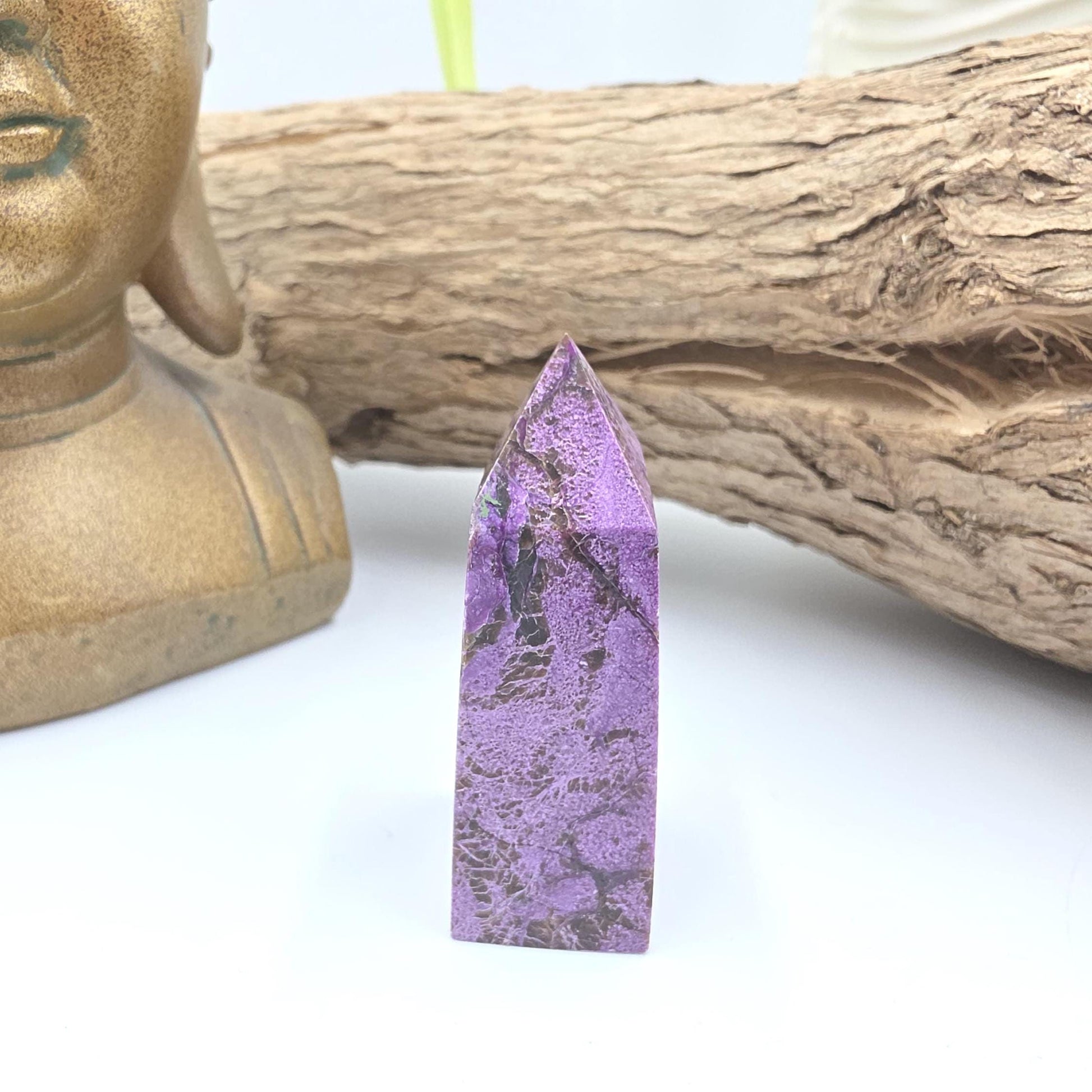 Mini Stichtite Tower – Compassion, Emotional Healing & Heart-Centred Calm Crystal, 5.2cm