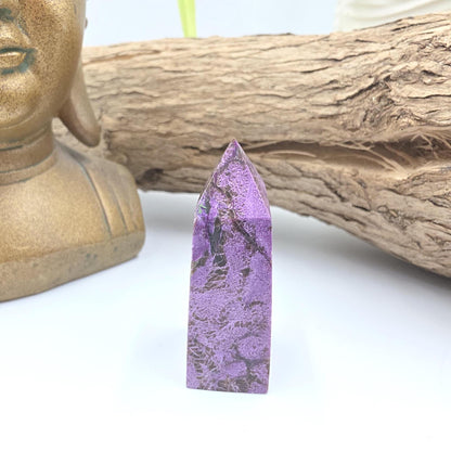 Mini Stichtite Tower – Compassion, Emotional Healing & Heart-Centred Calm Crystal, 5.2cm