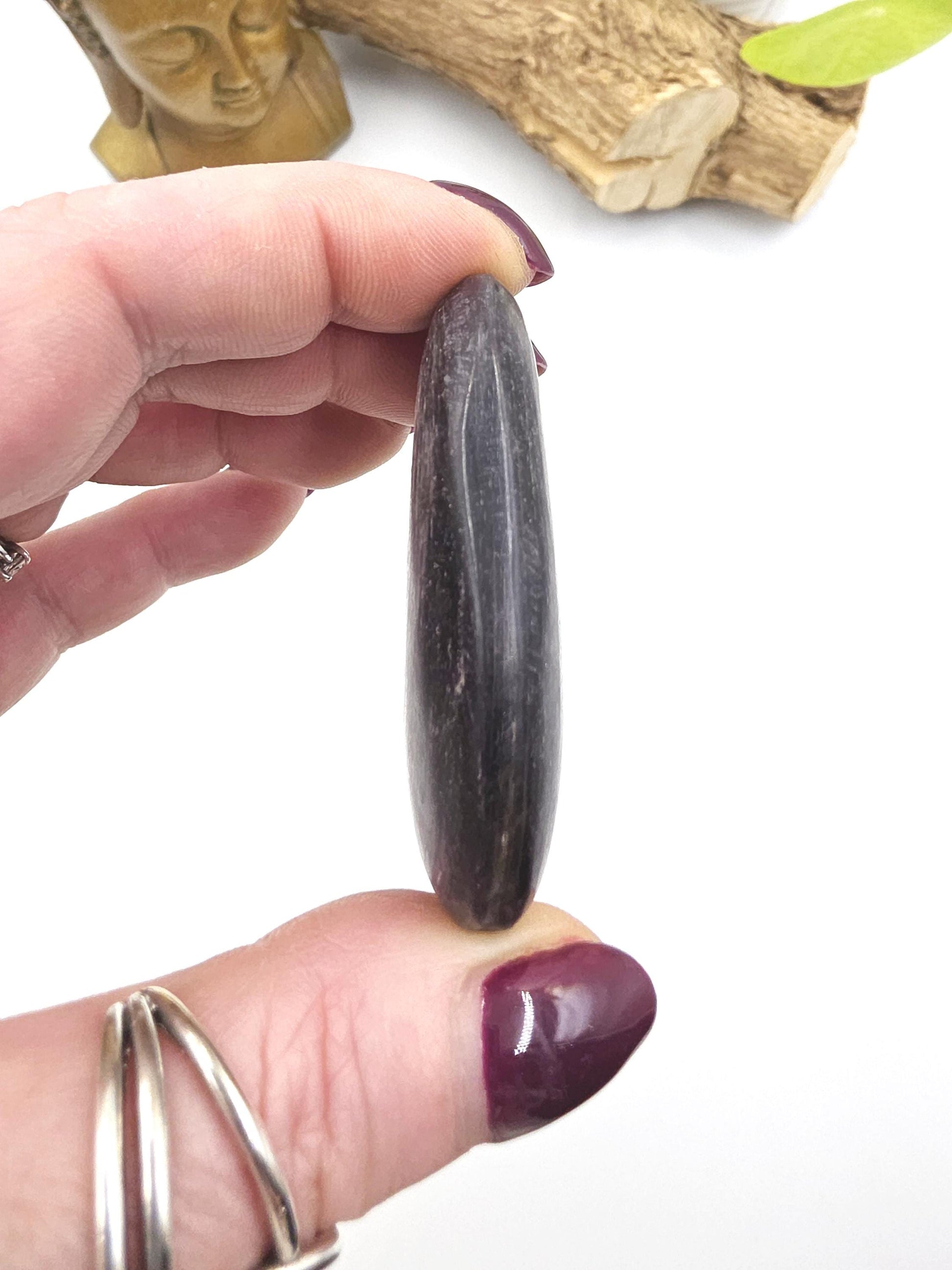 Purple Mica Palm Stone - Insight & Transformation Healing Crystal, 50g