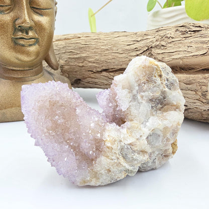 Amethyst Spirit Quartz Cluster - Spiritual Protection, Harmony & High-Vibration Healing Crystal, 209g