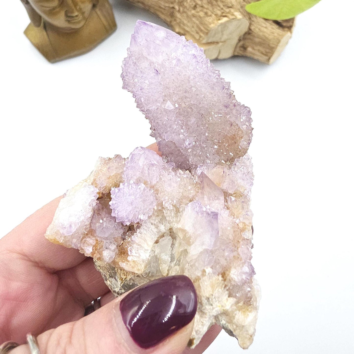 Amethyst Spirit Quartz Cluster - Spiritual Protection, Harmony & High-Vibration Healing Crystal, 209g