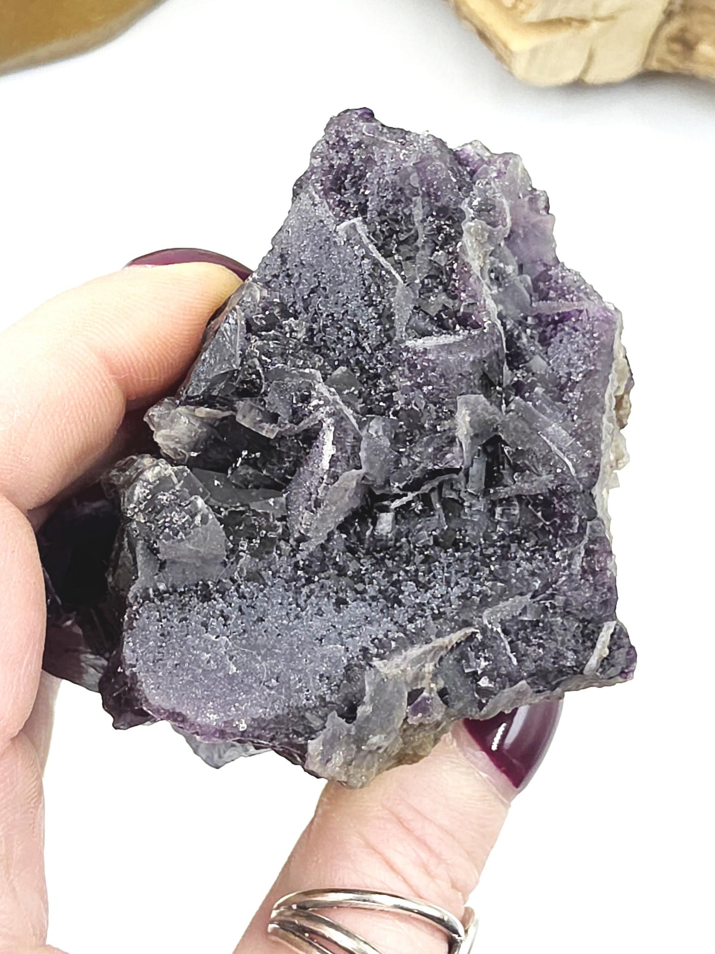 Raw Fluorite Specimen – Mental Clarity, Focus & Natural Protective Energy Crystal, 470g
