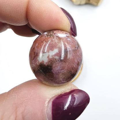 Ocean Jasper Mini Spheres – Joy, Emotional Balance & Nurturing Earth Energy Crystals, 20-26mm