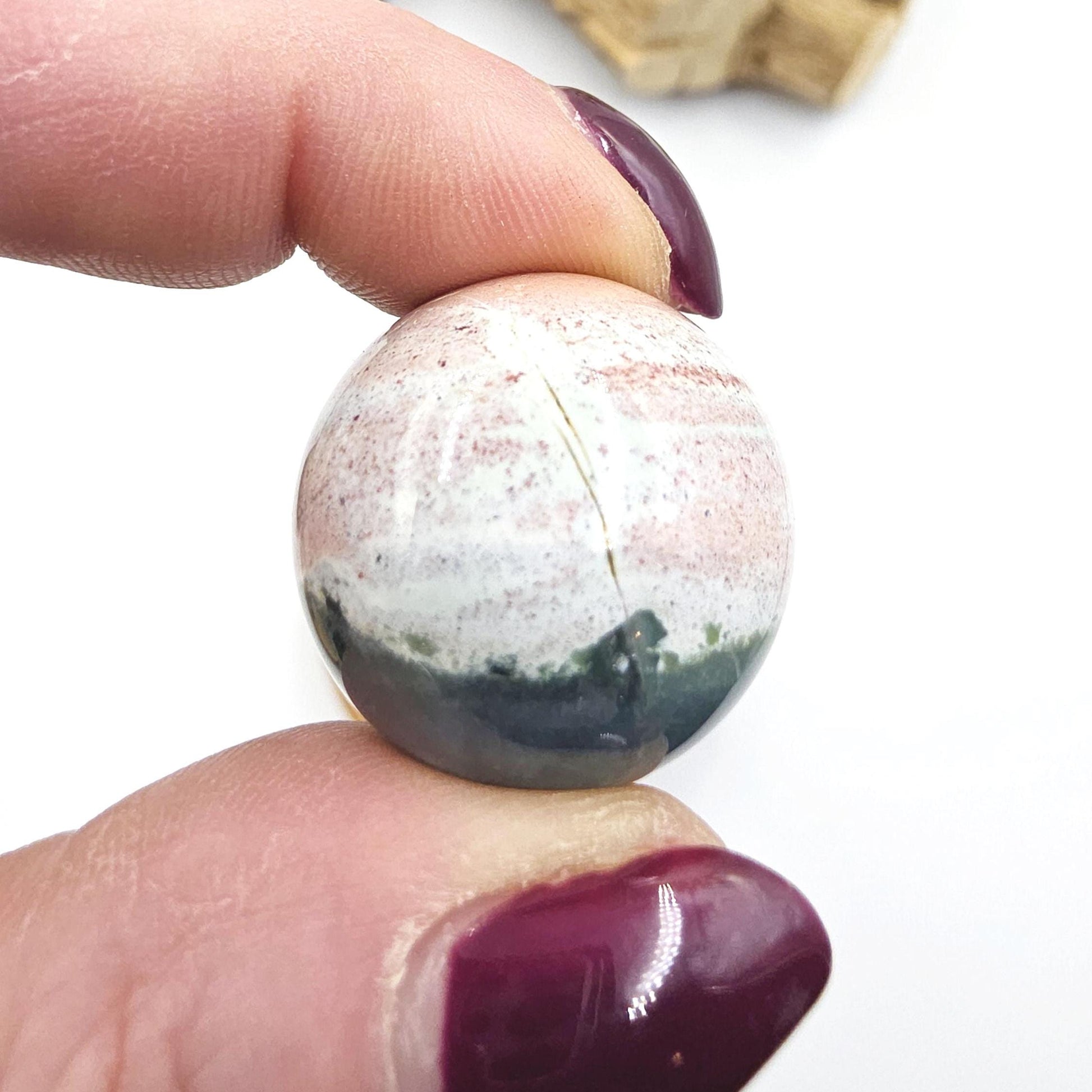 Ocean Jasper Mini Spheres – Joy, Emotional Balance & Nurturing Earth Energy Crystals, 20-26mm