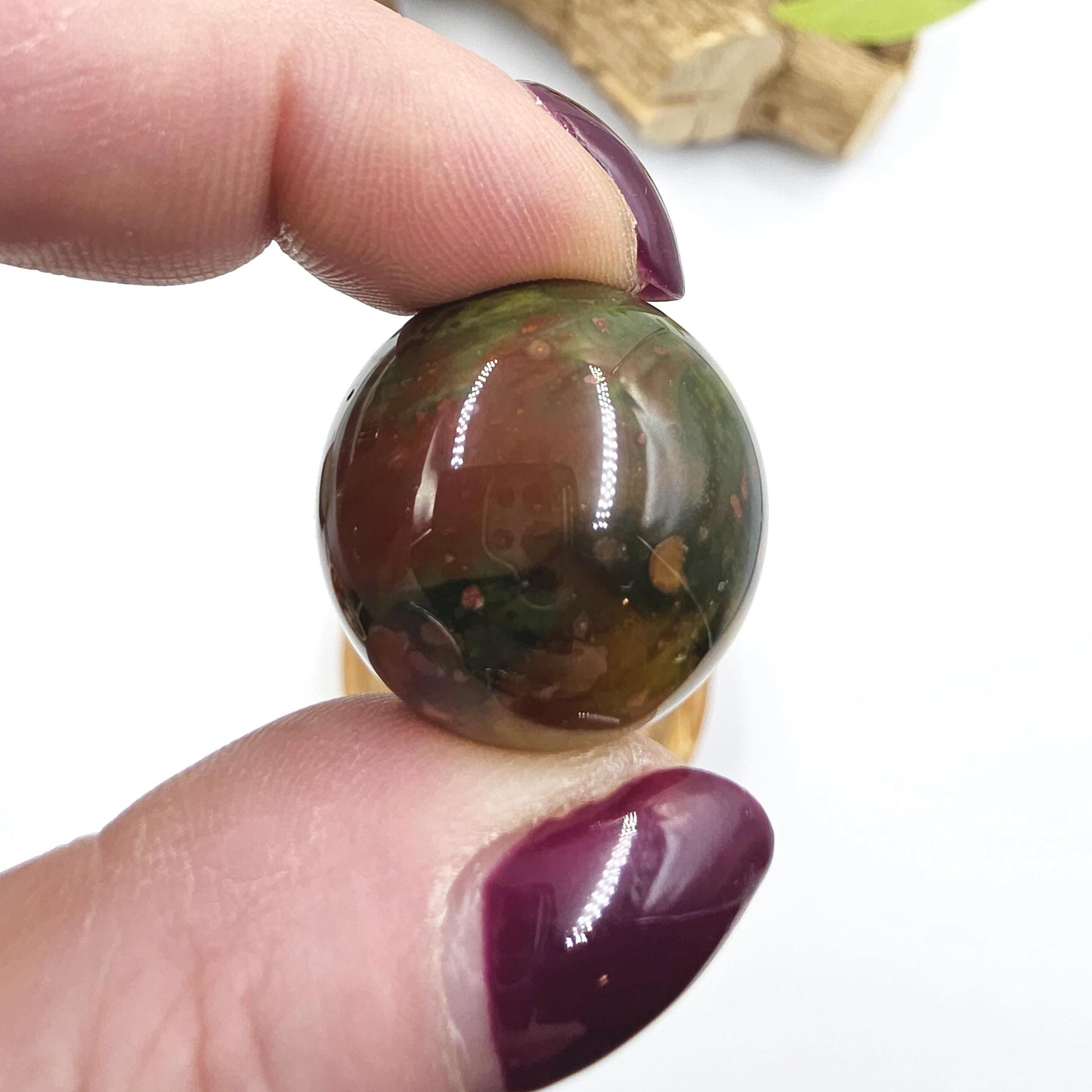 Ocean Jasper Mini Spheres – Joy, Emotional Balance & Nurturing Earth Energy Crystals, 20-26mm