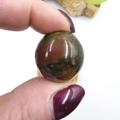 Ocean Jasper Mini Spheres – Joy, Emotional Balance & Nurturing Earth Energy Crystals, 20-26mm