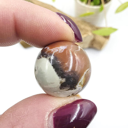Ocean Jasper Mini Spheres – Joy, Emotional Balance & Nurturing Earth Energy Crystals, 20-26mm