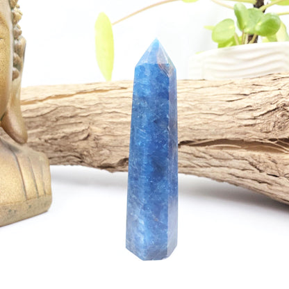 Blue Apatite Tower - Inspiration, Focus & Motivation Crystal Point, 75g