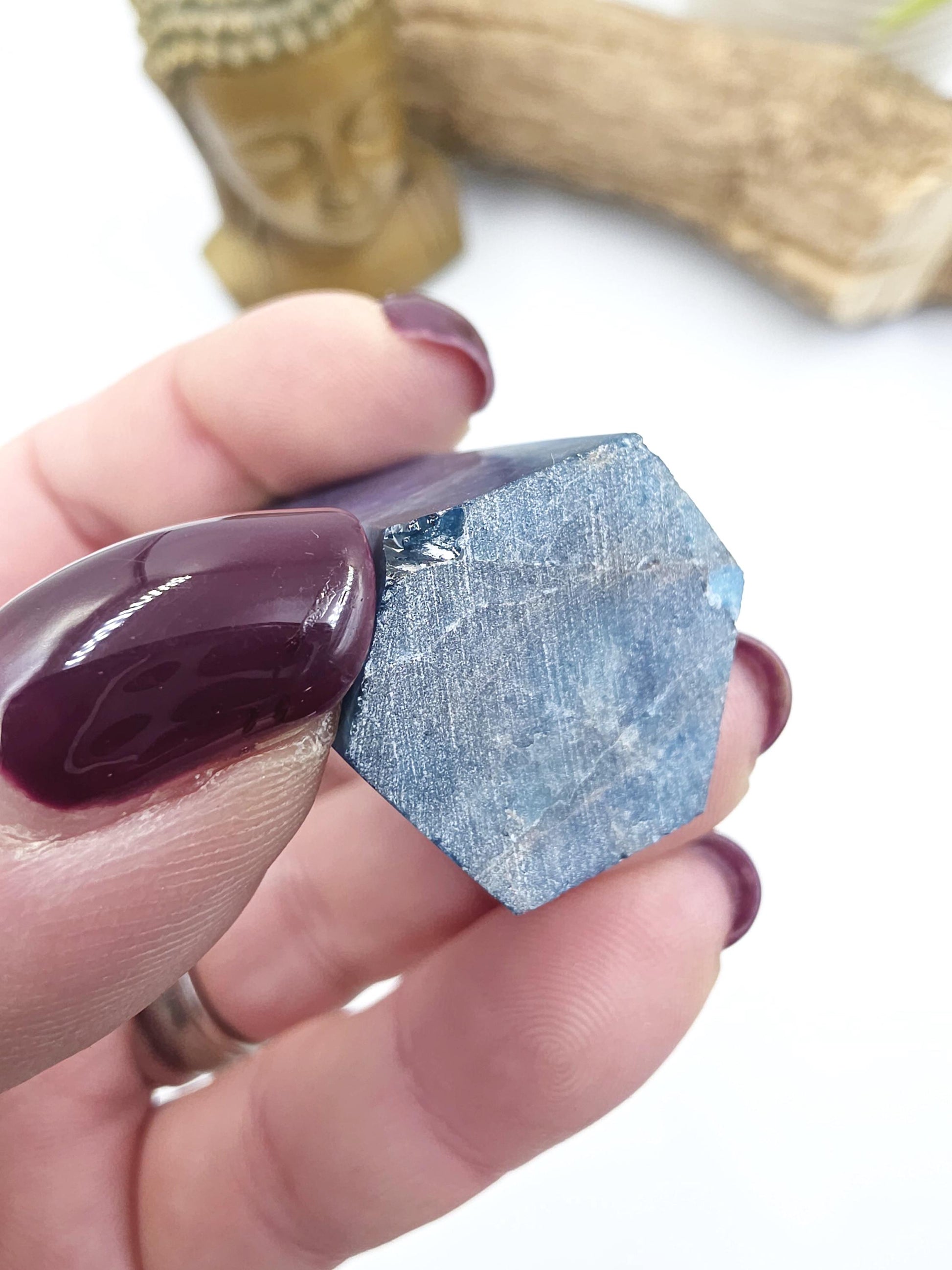 Blue Apatite Tower - Inspiration, Focus & Motivation Crystal Point, 75g