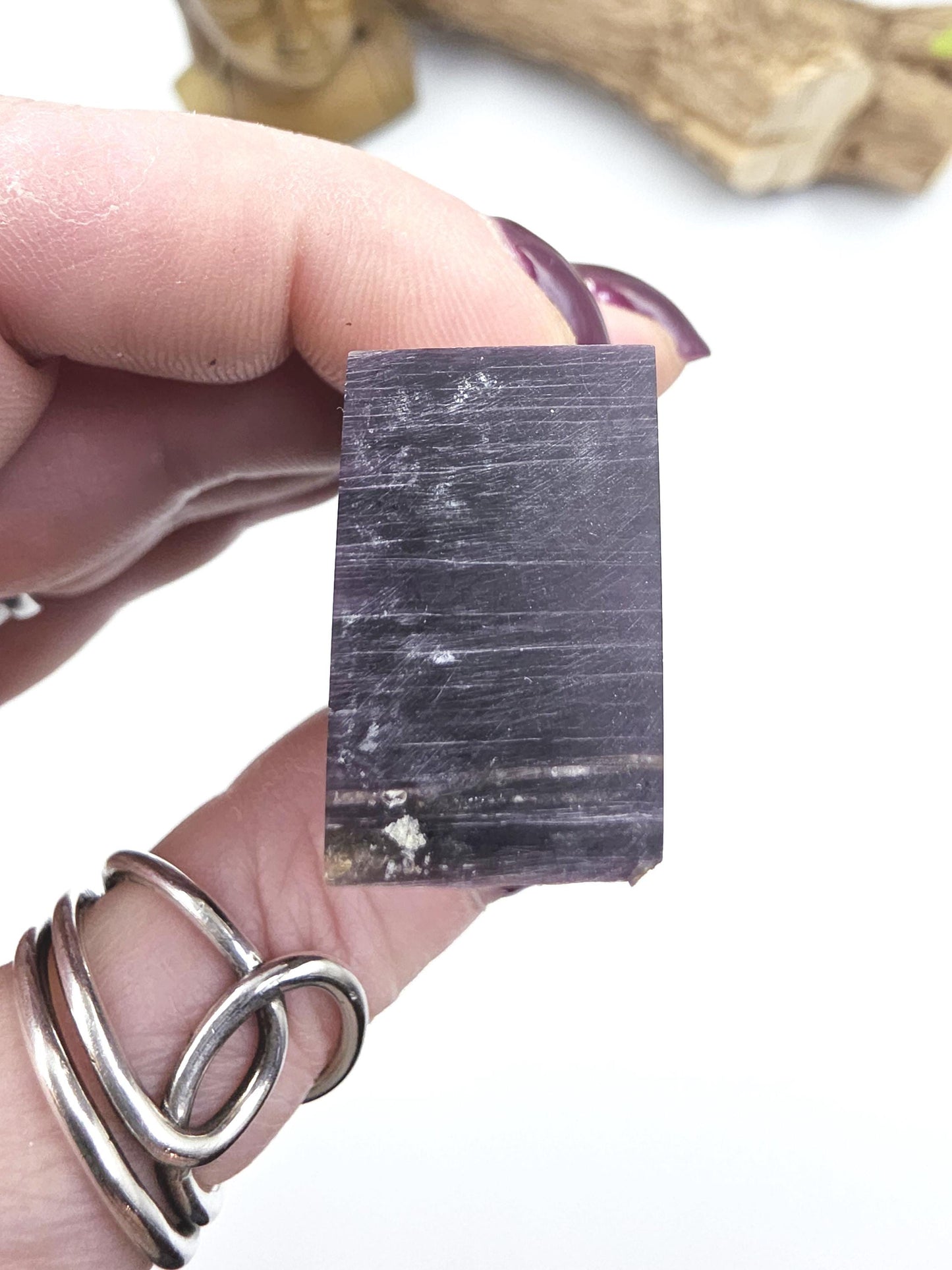 Flashy Purple Mica Point – Calming, Anxiety Relief & Spiritual Healing Crystal Tower, 70g