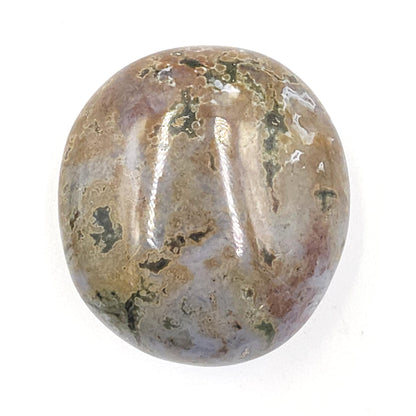 Large Ocean Jasper Palm Stone – Emotional Balance, Nurturing & Earth–Ocean Healing Crystal, 155g