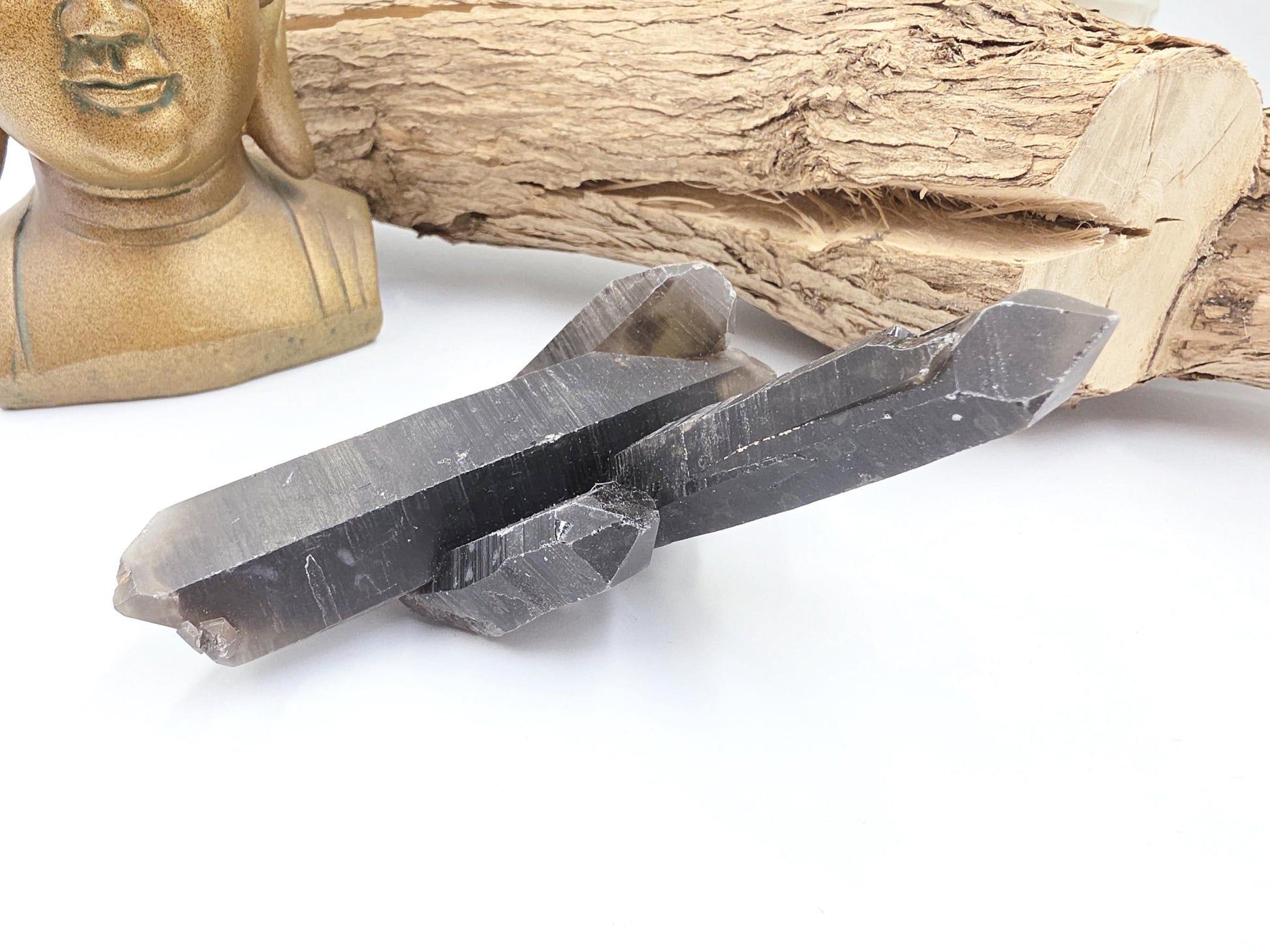 Dark Smoky Quartz Raw Cluster – Deep Grounding, Protection & Energy Cleansing Crystal, 230g