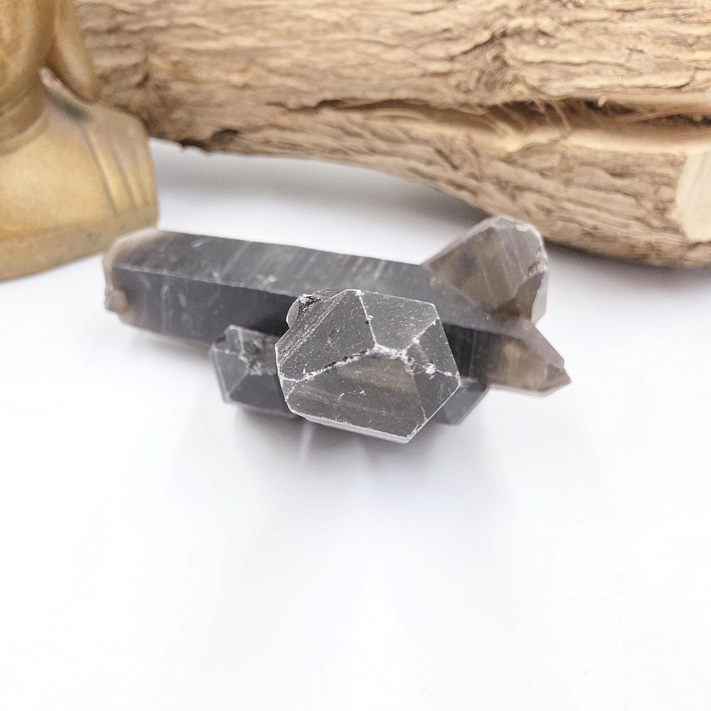 Dark Smoky Quartz Raw Cluster – Deep Grounding, Protection & Energy Cleansing Crystal, 230g