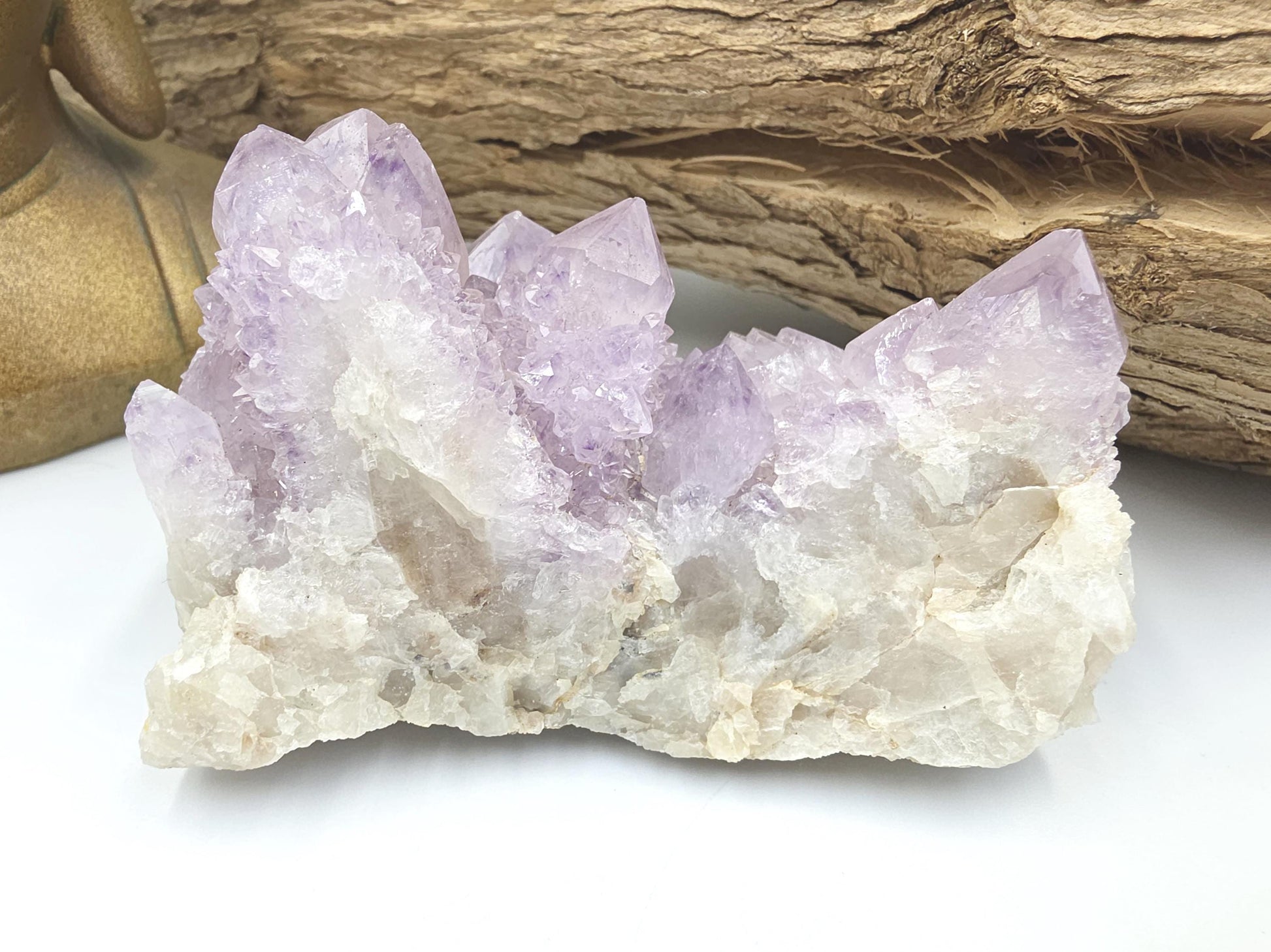 Amethyst Spirit Quartz Cluster - Spiritual Protection, Harmony & High-Vibration Healing Crystal, 255g
