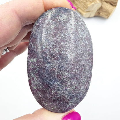 Large Ruby in Fuchsite Palm Stone (UV Reactive) – Heart Healing, Strength & Emotional Balance Crystal, 145g