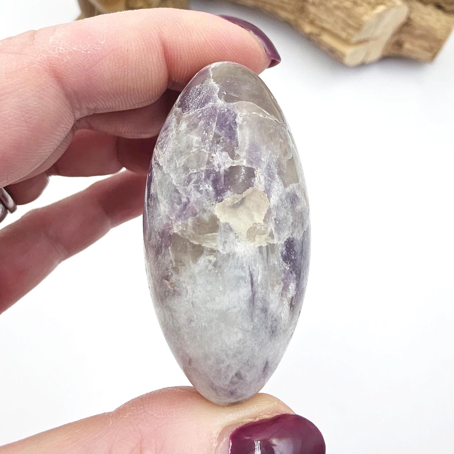 Unicorn Stone Palm Stone (Pegmatite) – Calm, Comfort & Emotional Healing Crystal, 110g