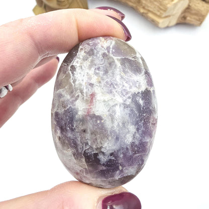 Unicorn Stone Palm Stone (Pegmatite) – Calm, Comfort & Emotional Healing Crystal, 110g