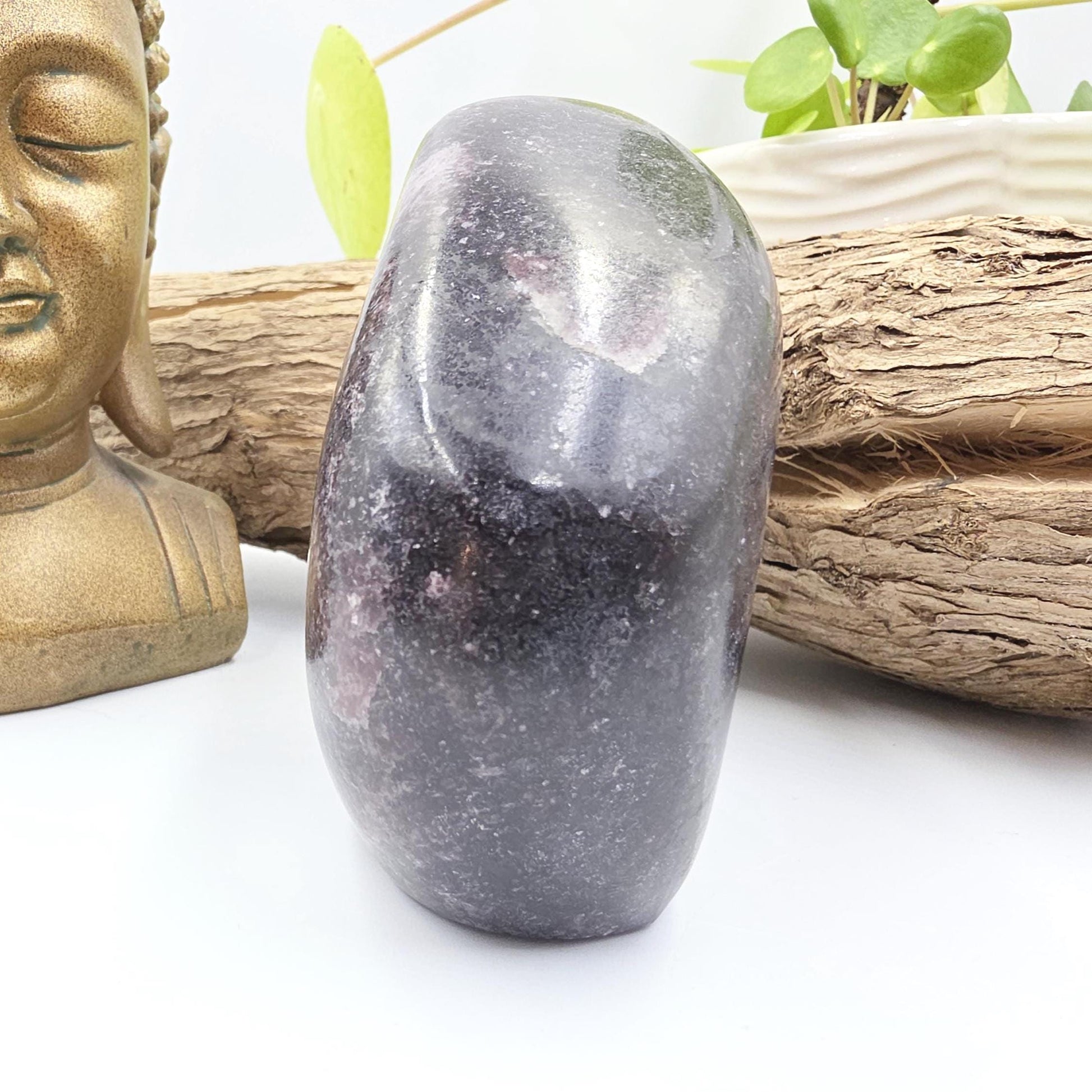 Dark Lepidolite Freeform – Stress Relief, Emotional Balance & Calming Healing Crystal, 665g
