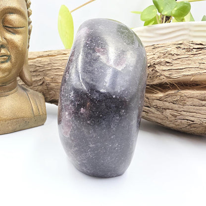 Dark Lepidolite Freeform – Stress Relief, Emotional Balance & Calming Healing Crystal, 665g