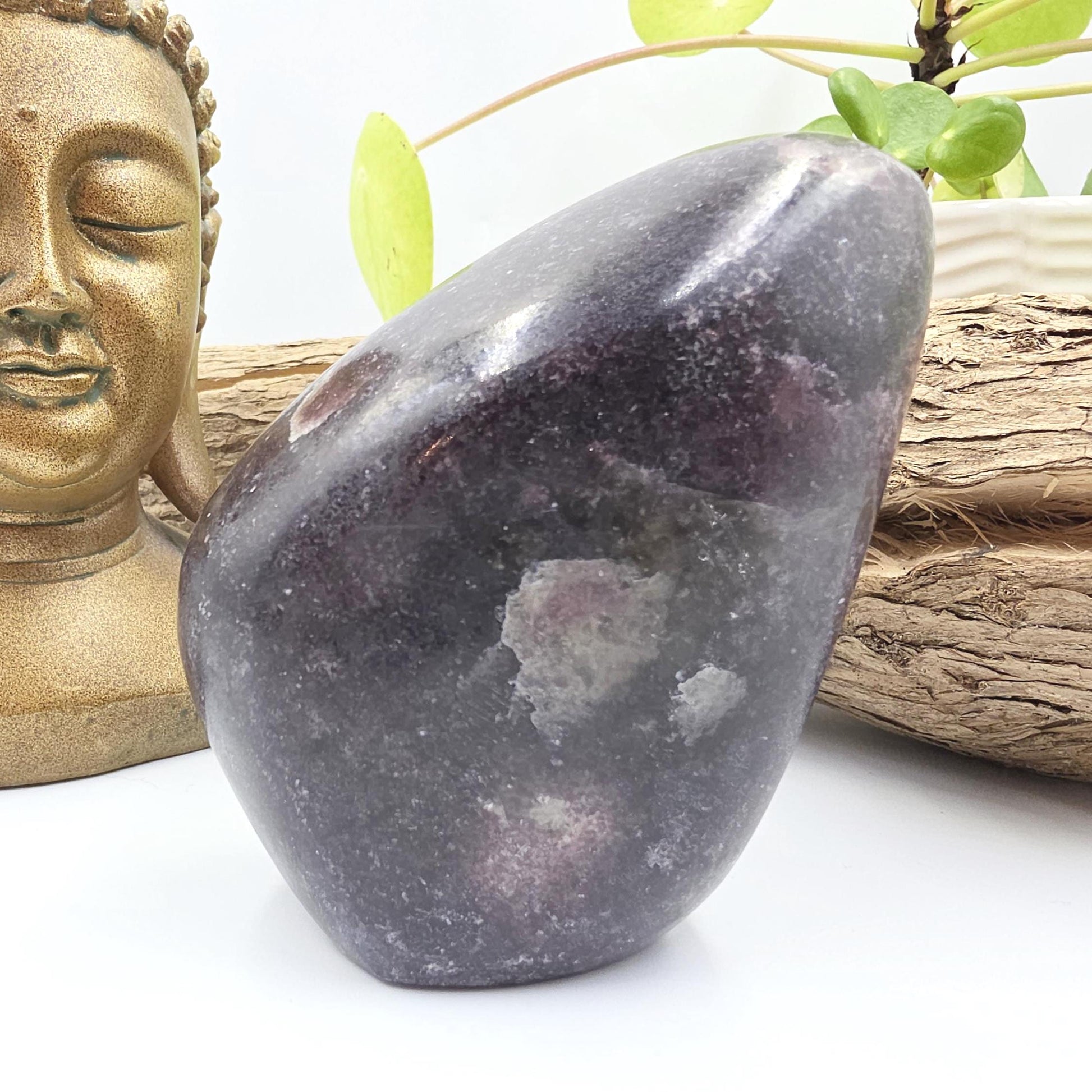 Dark Lepidolite Freeform – Stress Relief, Emotional Balance & Calming Healing Crystal, 665g