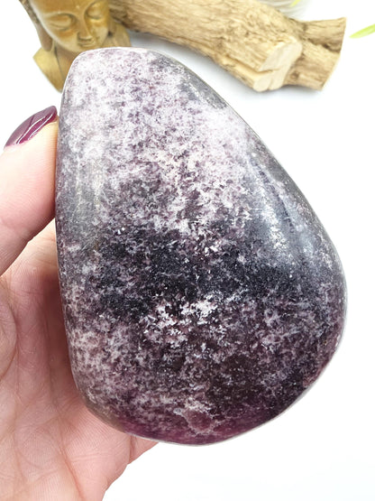 Dark Lepidolite Freeform – Stress Relief, Emotional Balance & Calming Healing Crystal, 665g