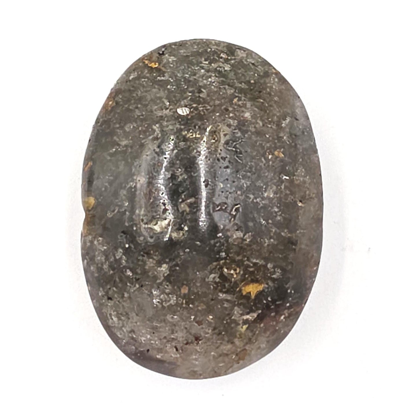 Garden Quartz (Lodolite) Palm Stone – Manifestation, Clarity & Inner Journey Healing Crystal, 50g