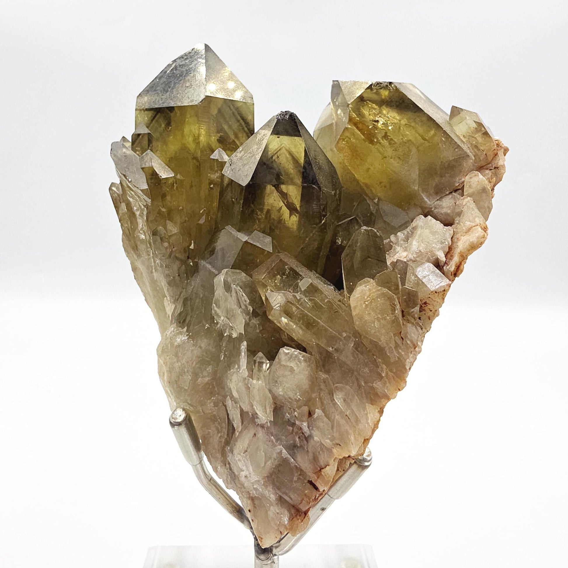 Raw Citrine Cluster with Stand – Abundance, Positivity & Uplifting Solar Energy Crystal, 435g