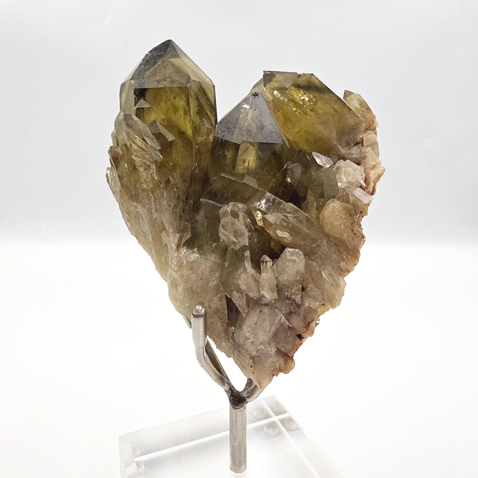 Raw Citrine Cluster with Stand – Abundance, Positivity & Uplifting Solar Energy Crystal, 435g
