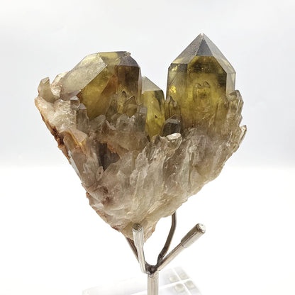 Raw Citrine Cluster with Stand – Abundance, Positivity & Uplifting Solar Energy Crystal, 435g